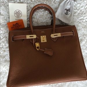 Hermès Togo Birmingham 35cm Gold